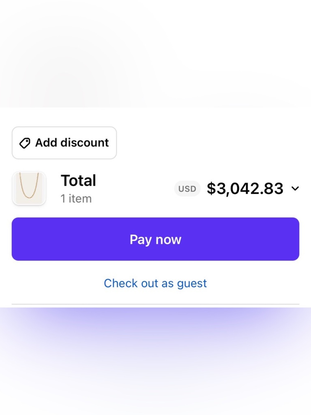 Like new 18” Adina Reyter Gold 5.3mm Italian Chain Link Necklace pd $3045 w/box - Picture 4 of 4